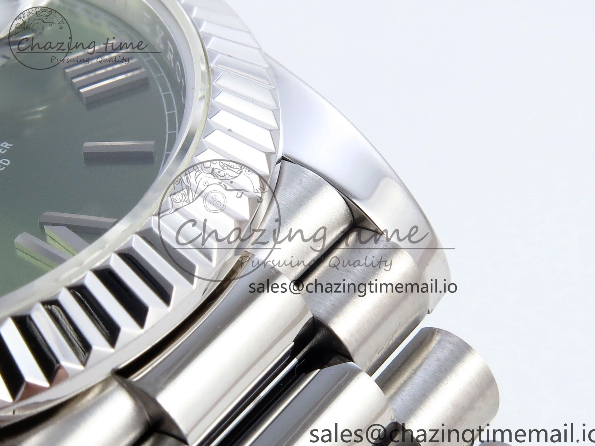 Weight) Roman 1:1 KF 40 Edition Best 228239 (Gain on SS Dial Green Bracelet VR3255 Day President Date 0308